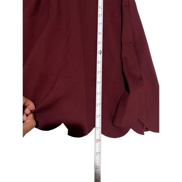 Lulus Burgundy Short Dress Size Large | M1 - Picture 6 of 7